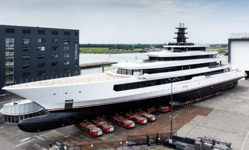 Яхта Y726 — гигант, над которым завершаются работы на Oceanco